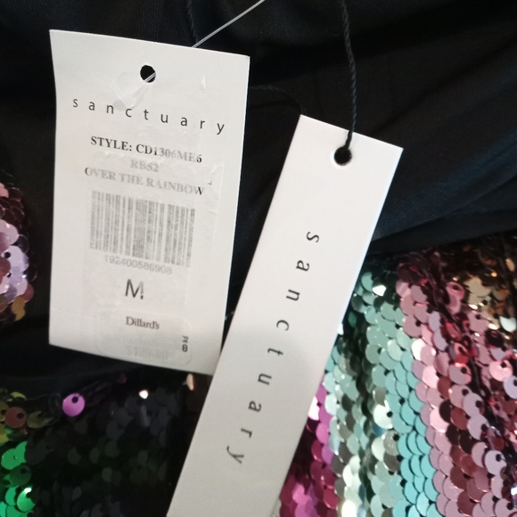 Sanctuary Sequined Over the Rainbow PRIDE LBGTQ Fun Party Dress Small NWT - Picture 15 of 16